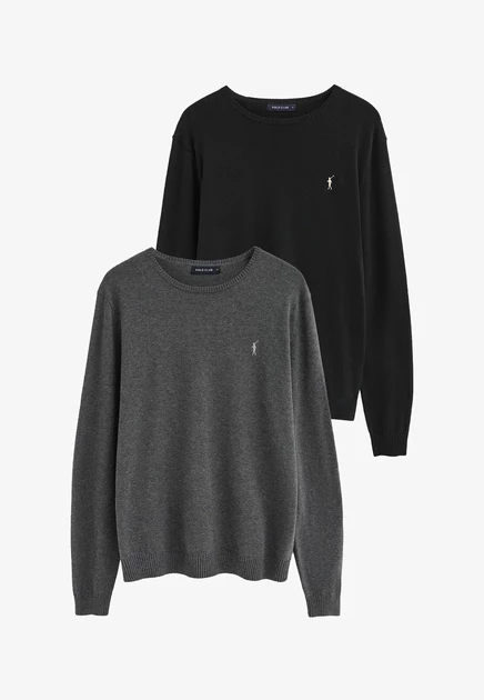 Мужские джемперы Polo Club Rigby Go, 2 шт., черные/серые