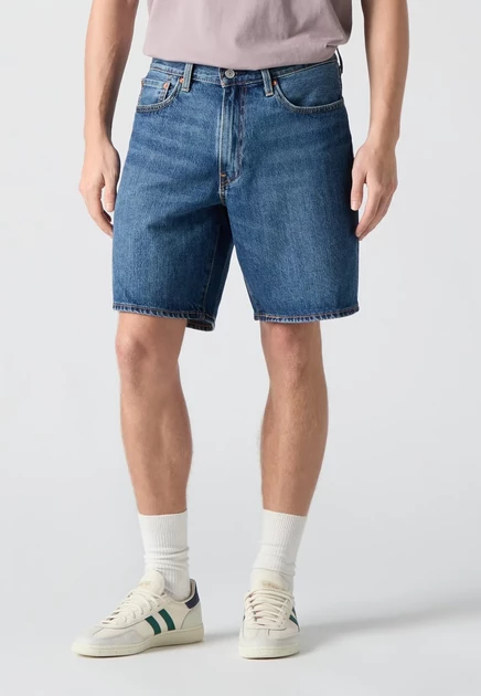 Мужские джинсовые шорты Levi's 468 Loose, синие