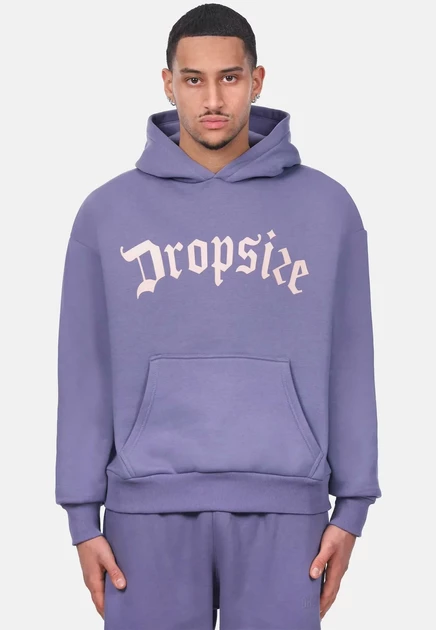 Мужское худи Dropsize HEAVY LOGO DESIGN, синее