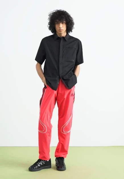 Мужские брюки adidas Originals Teamgeist, красно-черные