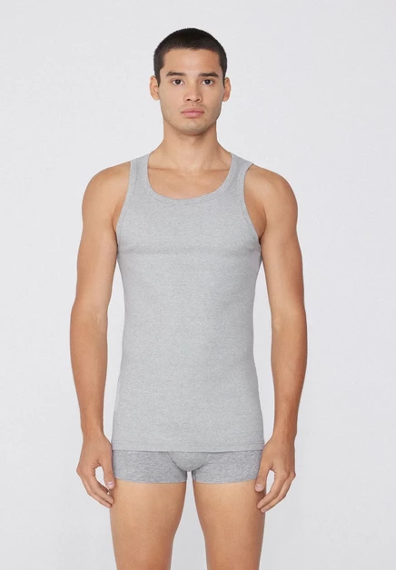 Мужская майка Tezenis Ribbed, серая
