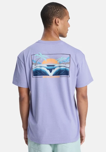 Унисекс футболка Quiksilver Hellbender, голубая