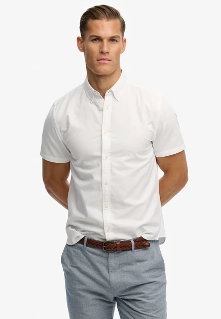 Мужская рубашка Superdry Preppy Oxford, синяя
