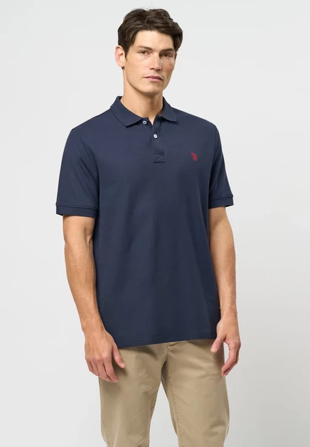 Мужская рубашка-поло U.S. Polo Assn. UMALFRED, темно-синяя