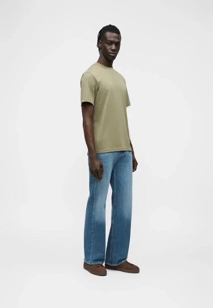 Унисекс футболка Lacoste Basic, тёмно-синяя и хаки