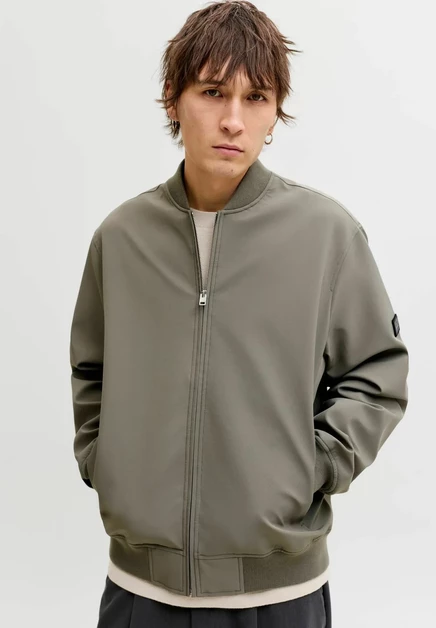 Мужской бомбер Jack & Jones Premium Bomber, оливковый