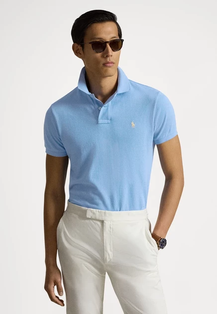 Мужское поло Polo Ralph Lauren, голубое