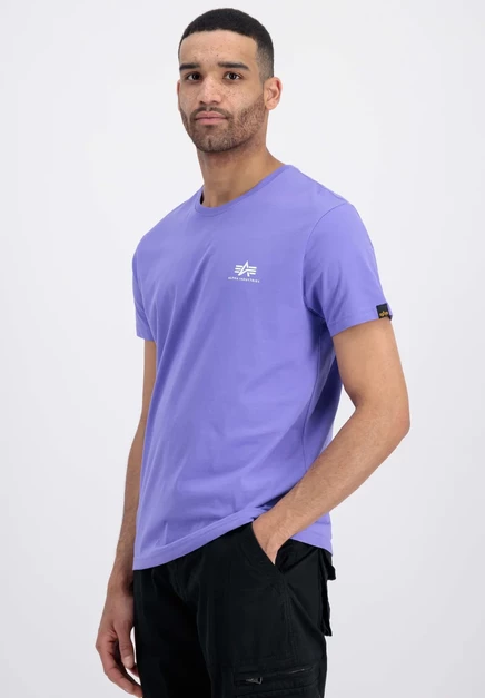Мужская футболка Alpha Industries Basic, фиолетовая