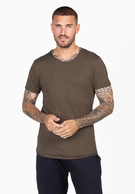 Key Largo T BREAD NEW - Basic T-shirt - white mud brown