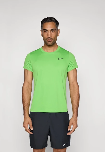 Nike Performance VICTORY - Sports T-shirt - black/white mean green/black