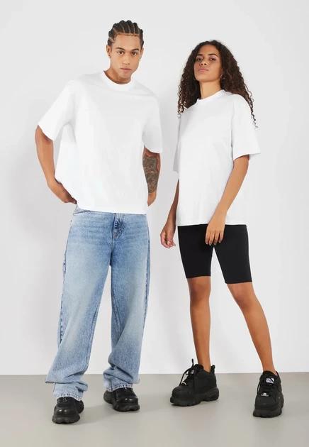 Футболки унисекс YOURTURN BOXY FIT, 2 шт., белые