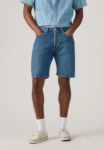 Мужские джинсовые шорты Levi's 501 Original, темные