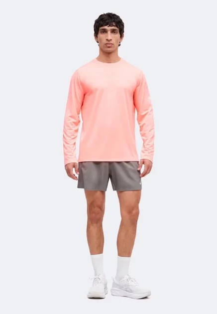 Мужской лонгслив Asics Fujitrail Logo, коралловый