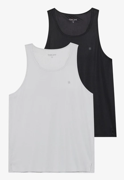 Мужские майки Pier One Sport, 2 шт., серые/черные