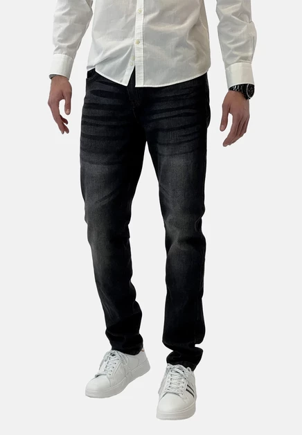 Мужские джинсы Elara Slim Fit, черные