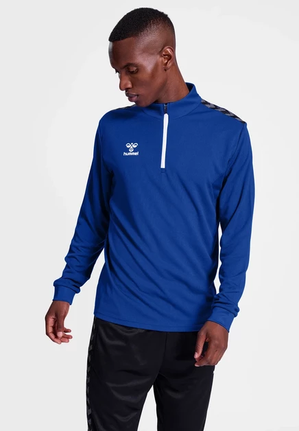 Мужской лонгслив Hummel Authentic, серо-синий