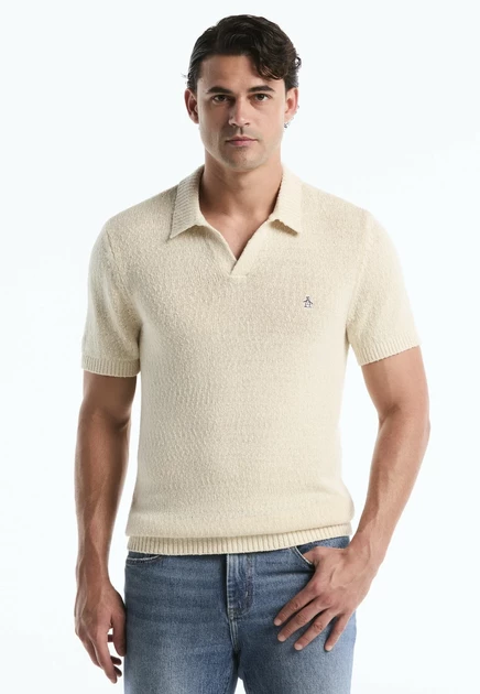 Мужская футболка-поло Original Penguin, сине-бежевая