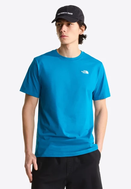 The North Face M EVOLUTION SIMPLE DOME REGULAR SHORT SLEEVE TEE - Basic T-shirt - khaki stone dusk blue/tnf white