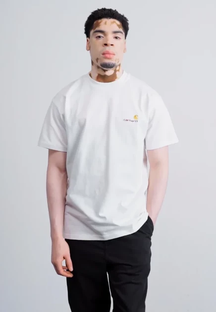 Мужская футболка Carhartt WIP American Script, белая