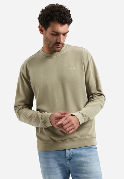 Мужской свитшот No Excess Garment-Dyed, серо-бежевый