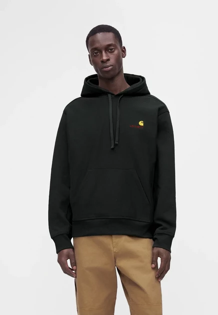 Carhartt WIP HOODED AMERICAN SCRIPT  - Hoodie - natural raven