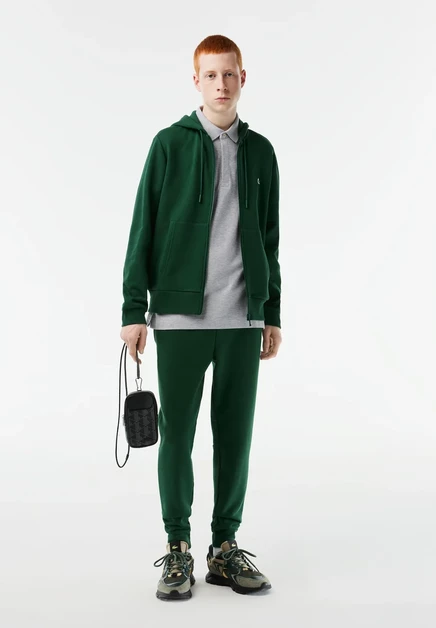 Lacoste Zip-up sweatshirt - blanc vert