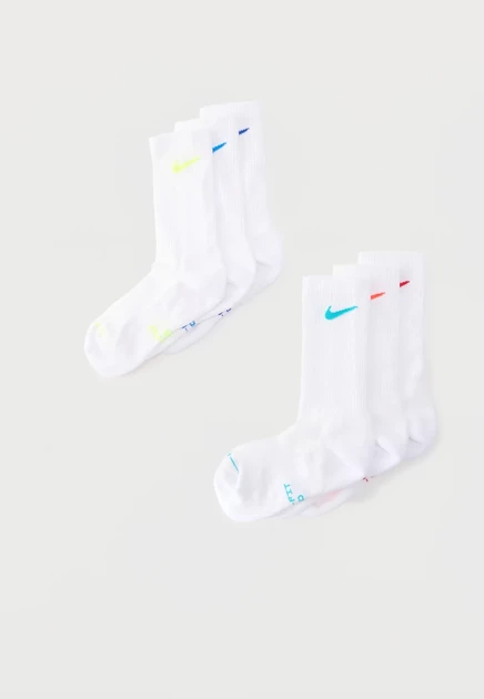 Унисекс носки Nike Performance, 6 пар, бело-разноцветные