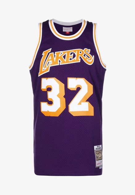 Мужская майка Mitchell & Ness Lakers Johnson, фиолетовая