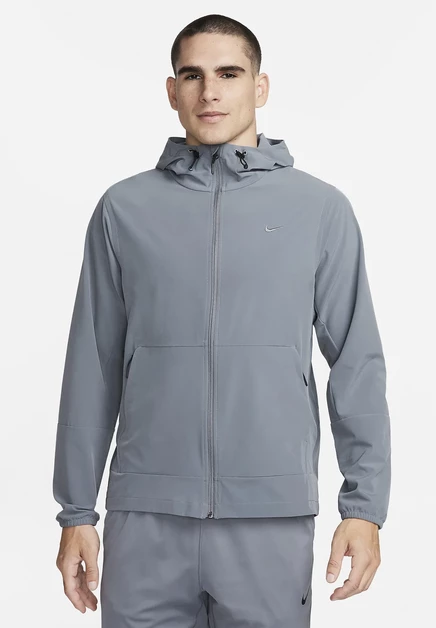 Мужская ветровка Nike UNLIMITED, дымчато-серая/черная