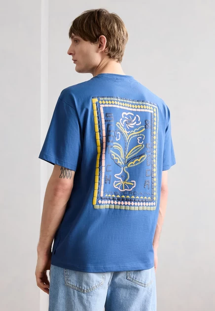 Мужская футболка Scotch & Soda Front and Back, синяя