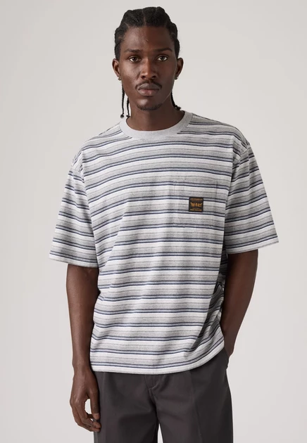 Унисекс футболка Levi's Workwear, серо-белая