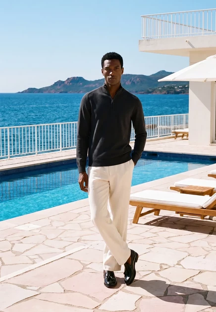 Мужской джемпер Indicode Jeans Monaco Blue, антрацитовый