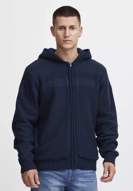 Мужской кардиган Blend BHPullover, с капюшоном, темно-синий