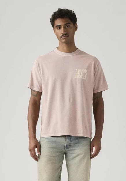 Мужская футболка Levi's Vintage Fit 501, розово-синяя