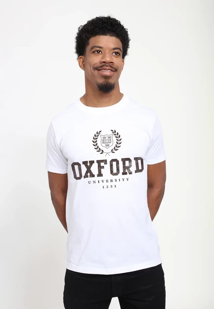 Мужская футболка Henry Tiger Oxford University, белая