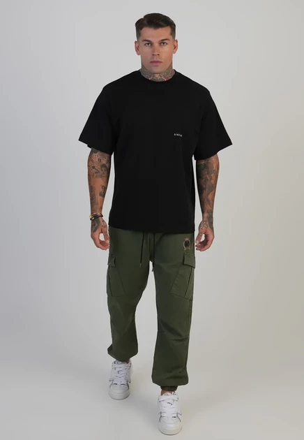 Мужские карго-брюки SikSilk Crest Cuffed, хаки