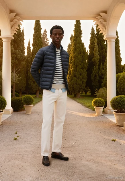 Мужская легкая куртка Tommy Hilfiger, голубая