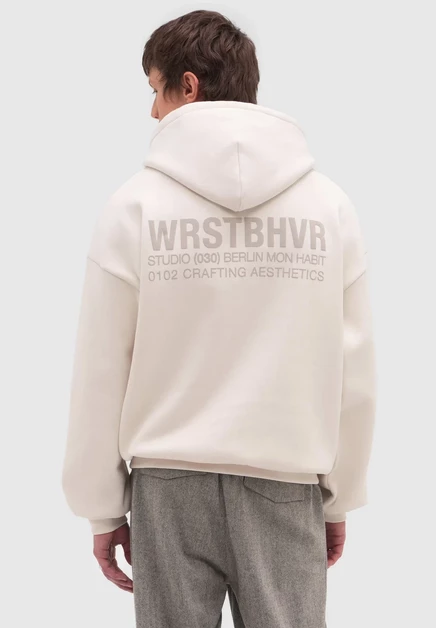 Худи WRSTBHVR Studio, цвета гардения