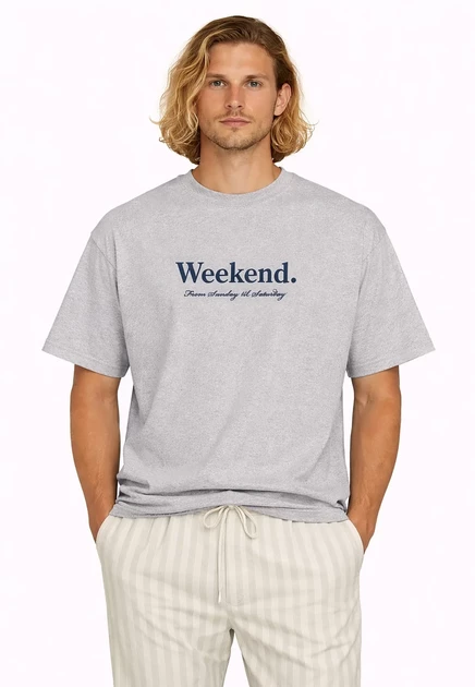 Мужская футболка Pockies Weekend Tee с принтом, серая
