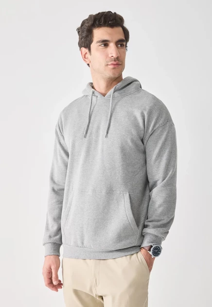 Мужское худи Pier One by Zalando, серое меланжевое