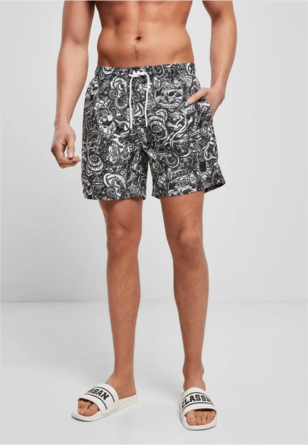 Мужские шорты Urban Classics Pattern, тату-принт