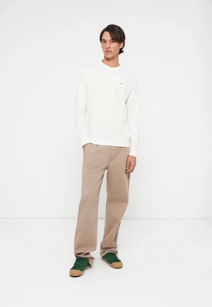 Мужской лонгслив Tommy Jeans Slim, 2 шт., экрю/темно-синий