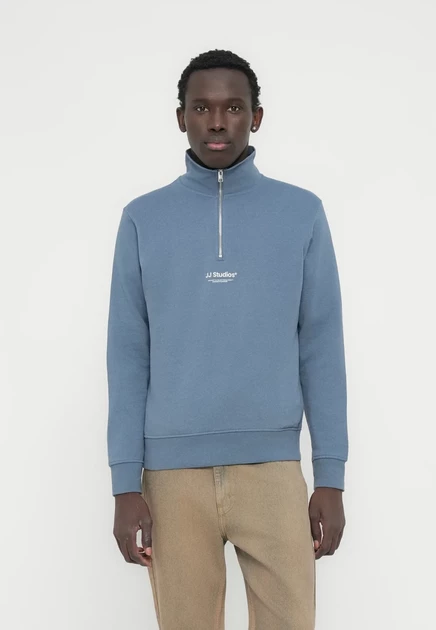Мужская толстовка Jack & Jones Half Zip, синяя