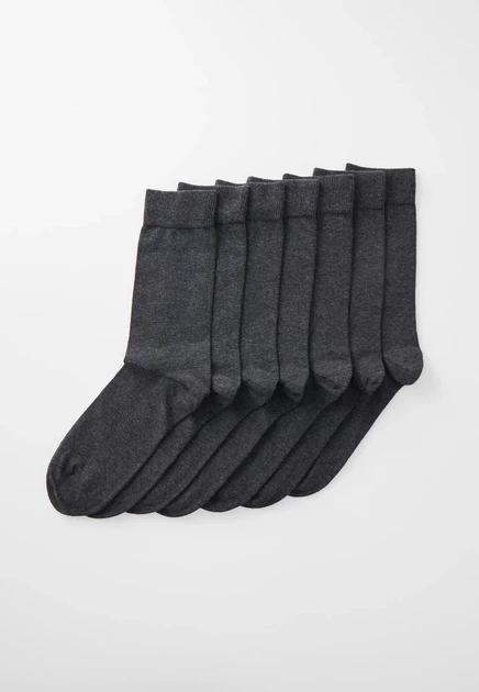 Мужские носки Pier One by Zalando, 7 пар, бело-серые