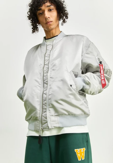 Унисекс бомбер Alpha Industries MA-1 CS, пастельно-серый