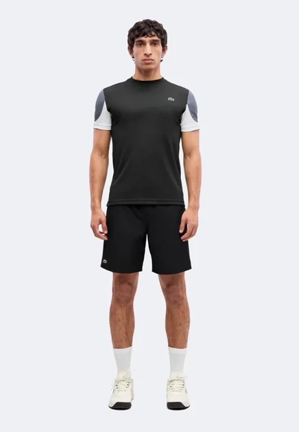 Мужская спортивная футболка Lacoste Sport, черно-серая