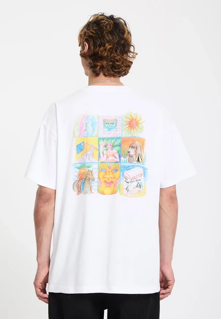 Мужская футболка Volcom Double Fantasy, белая