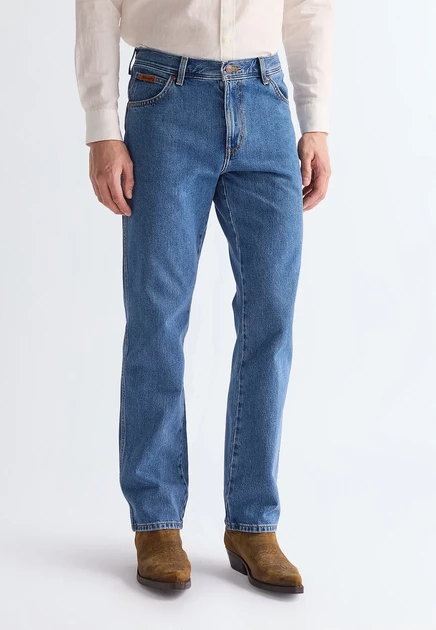 Мужские прямые джинсы Wrangler Texas, выбеленные