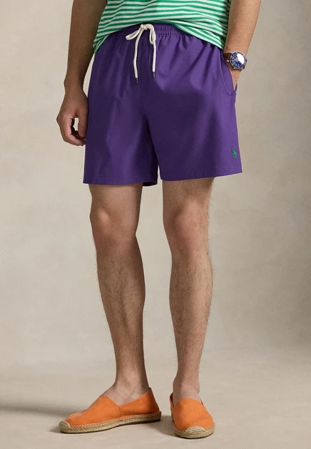 Мужские шорты Polo Ralph Lauren, бело-фиолетовые