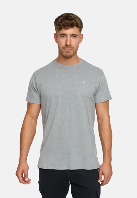 Мужская базовая футболка Indicode Jeans Kloge, серая